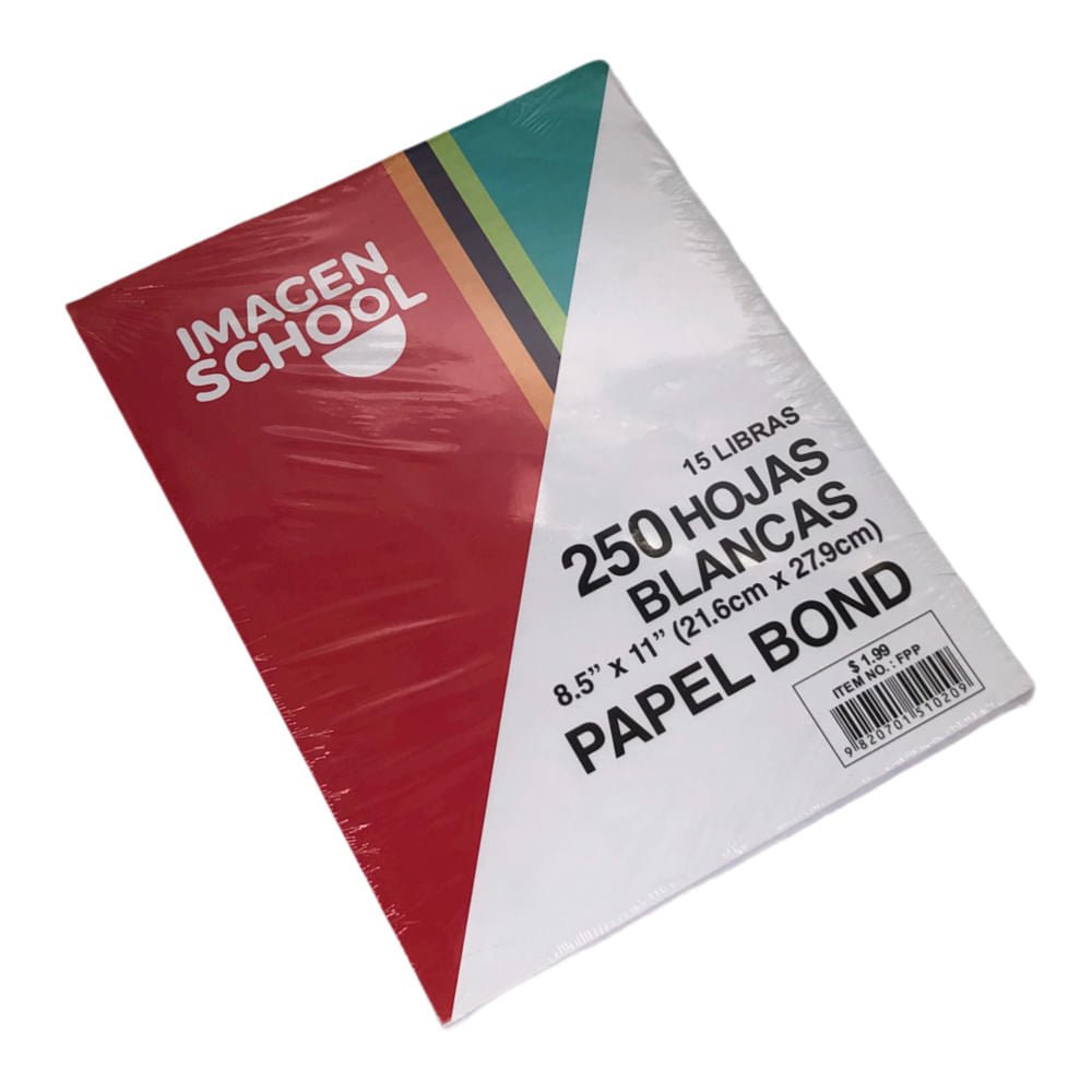 Hojas Blancas de 15 Lb Imagen School 250 Hojas