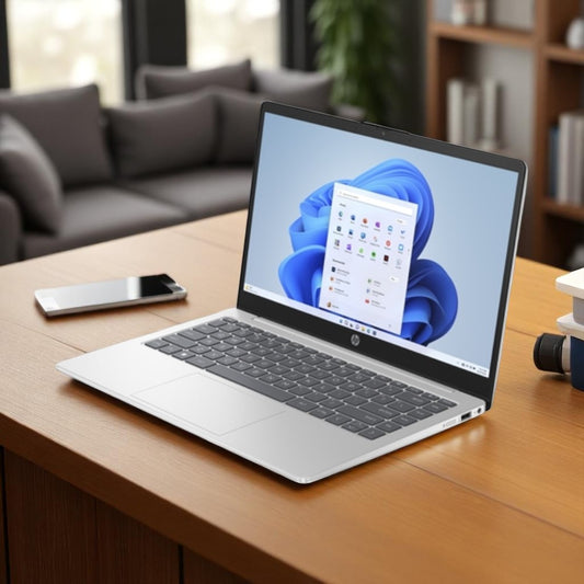 Laptop HP 14-ep0027la / Intel Core i3 12ª Gen / 512GB SSD / 8GB RAM / Windows 11 Home / Plateada