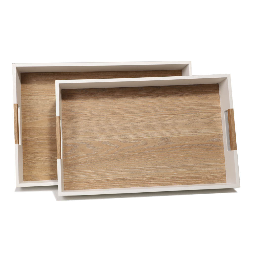 Juego de Bandejas Dc Wholesales de Madera 2 Piezas