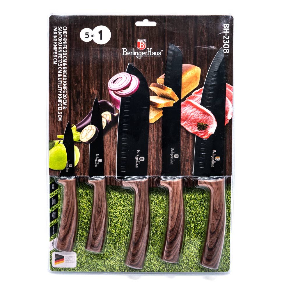 Juego de Cuchillos Berlinger Haus Acero Inoxidable 5 Piezas