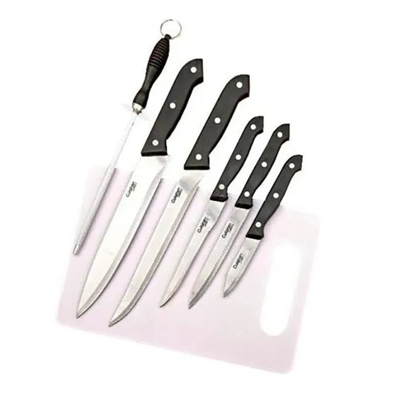 Juego de Cuchillos Gibson con Tabla 7 Piezas - Gibson - Titan.com.pa - 085081873613