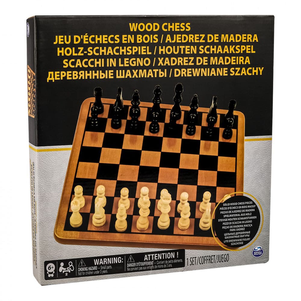 Juego de Mesa de Ajedrez de Madera