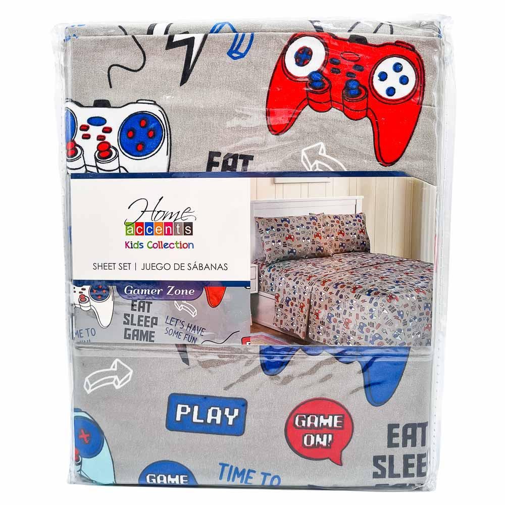 Juego de Sábana Home Accents Gamer Infantil - Full
