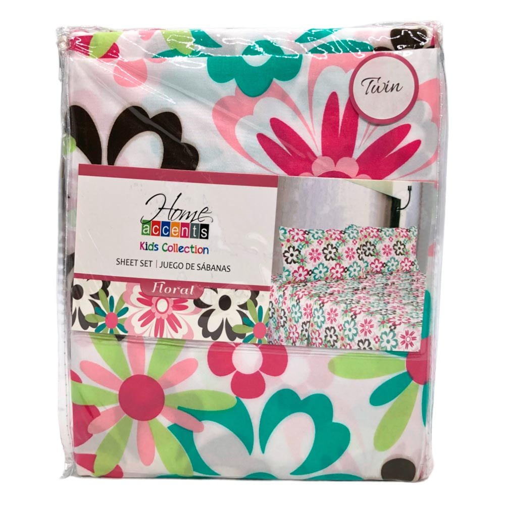 Juego de Sábanas Floral Home Accents 4 Piezas - FULL