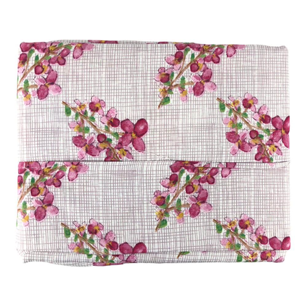 Juego de Sábanas Spa Lush Cherry Blossom Estampado - Queen