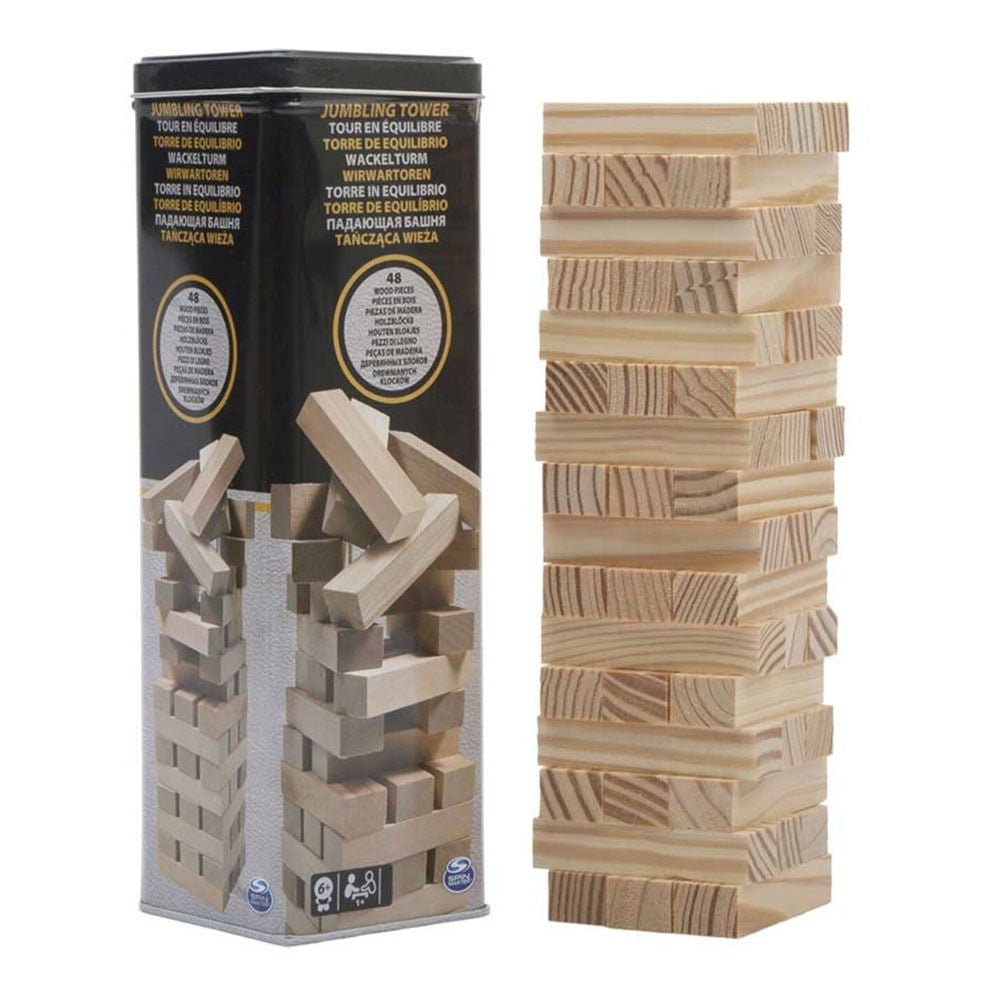 Juego de Torre de Equilibrio en Lata