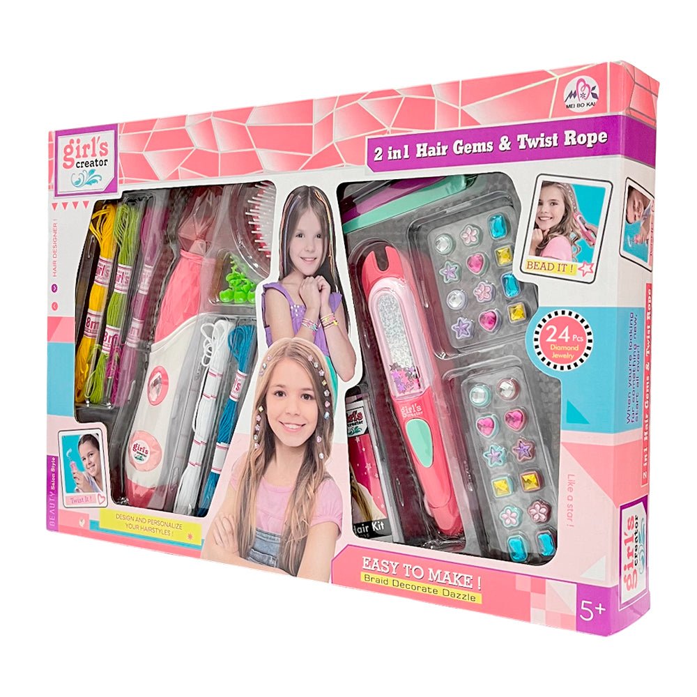 Juego Trenzado p/Cabello 2 en 1 / Mei Bo Kai - Mei Bo Kai - Titan.com.pa - 2100000068098