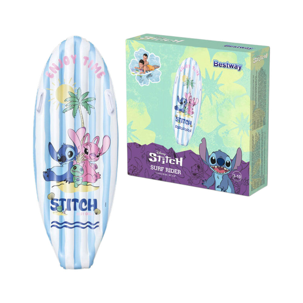 Tabla de Surf Inflable Disney Stitch Bestway 1,14 m x 46 cm