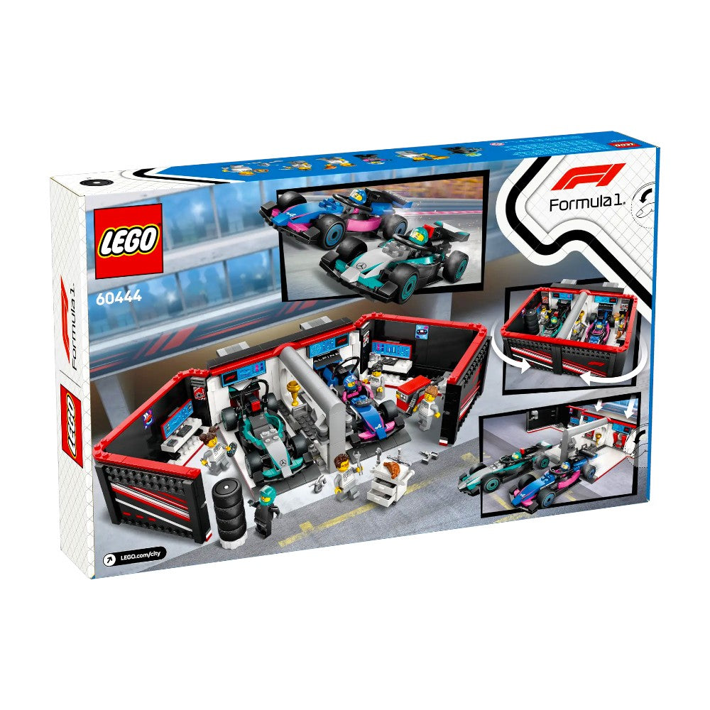 Bloques LEGO Taller de F1® con Autos Mercedes-AMG y Alpine