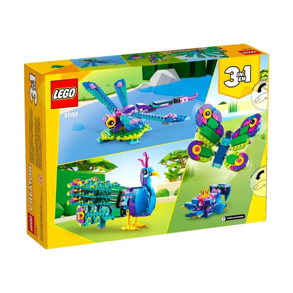 Bloques LEGO Creator Pavo Real Exótico