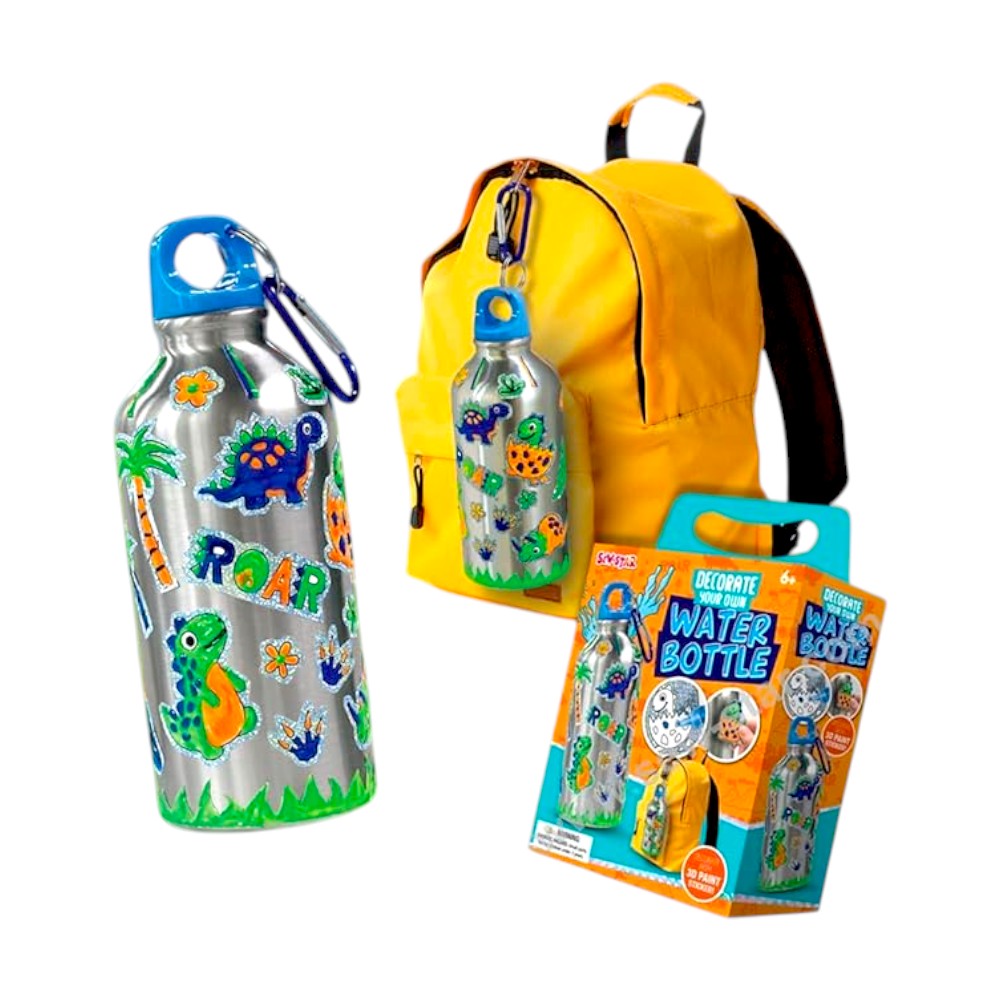 Botella de Agua 500 ml Dinosaurio para Decorar