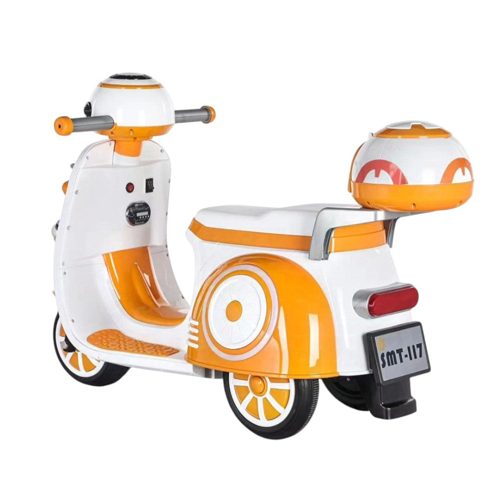 Moto Recargable Robot/Anaranjado 6V