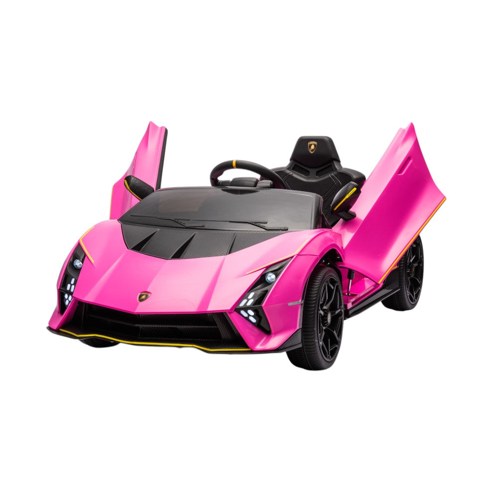 Carro Recargable Lamborghini W/RC Rosa 12V