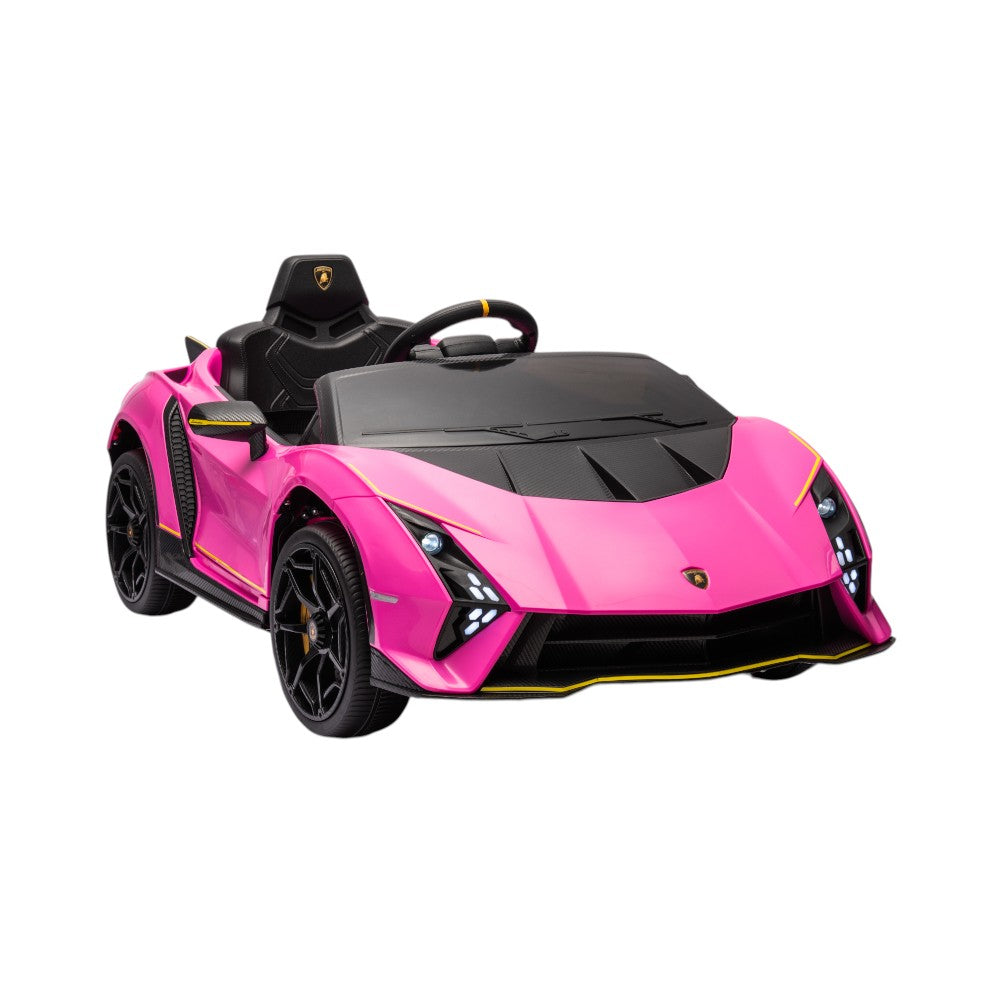 Carro Recargable Lamborghini W/RC Rosa 12V