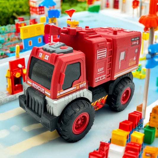 Camión Bombero 15 Cm C/Luces Y Sonido
