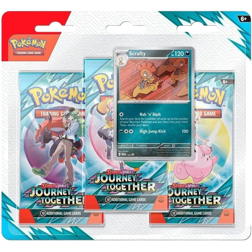 Carta Pokémon Journey Together / 3 Booster Blister / Pokémon