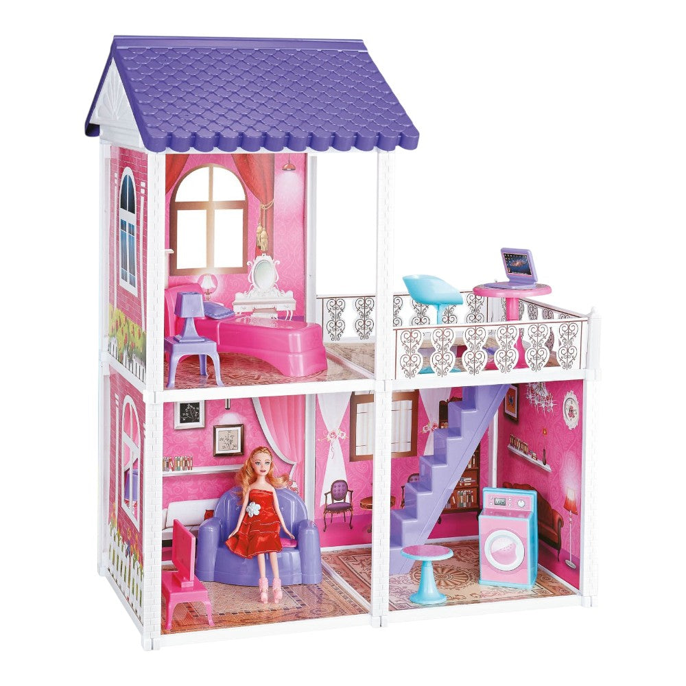 Casa Para Muñeca Fashion Villa C/Accesorios 89 Piezas
