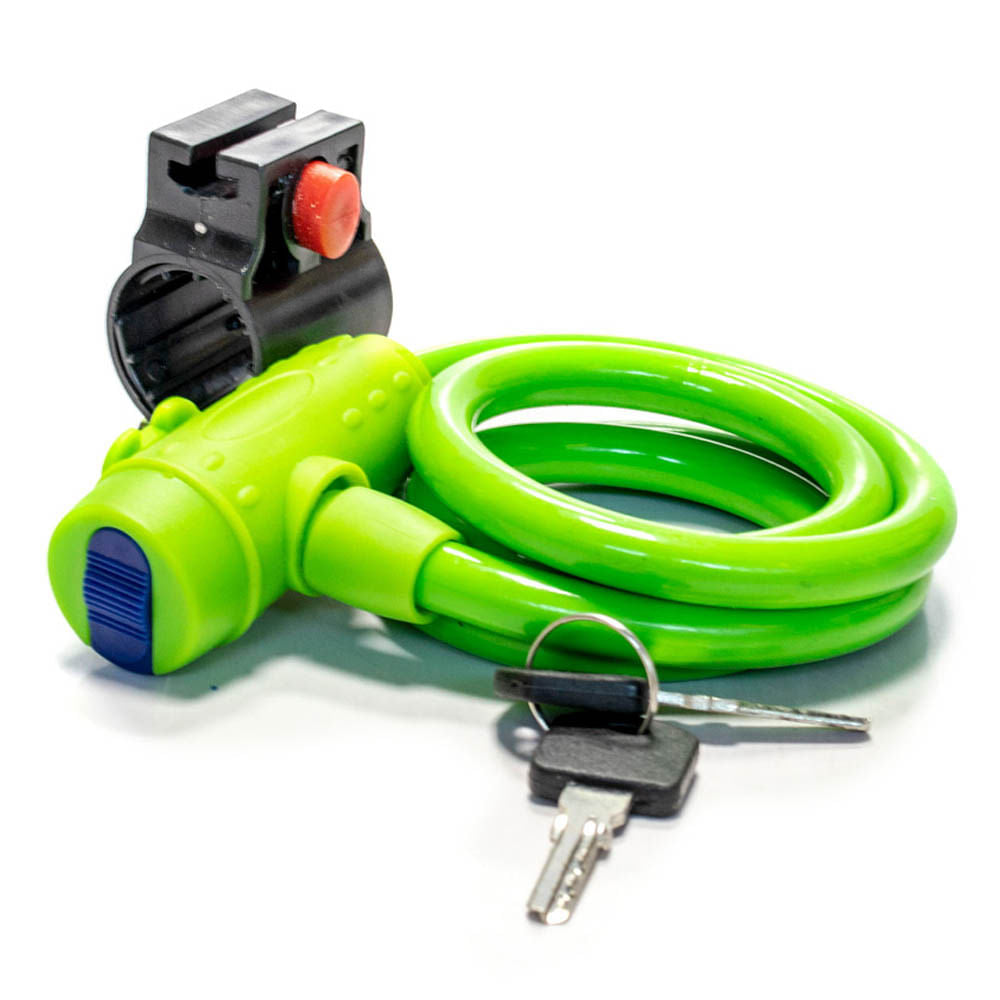 Candado GF Cable Espiral Con Llave Para Bicicleta 1.05 m - Surtido