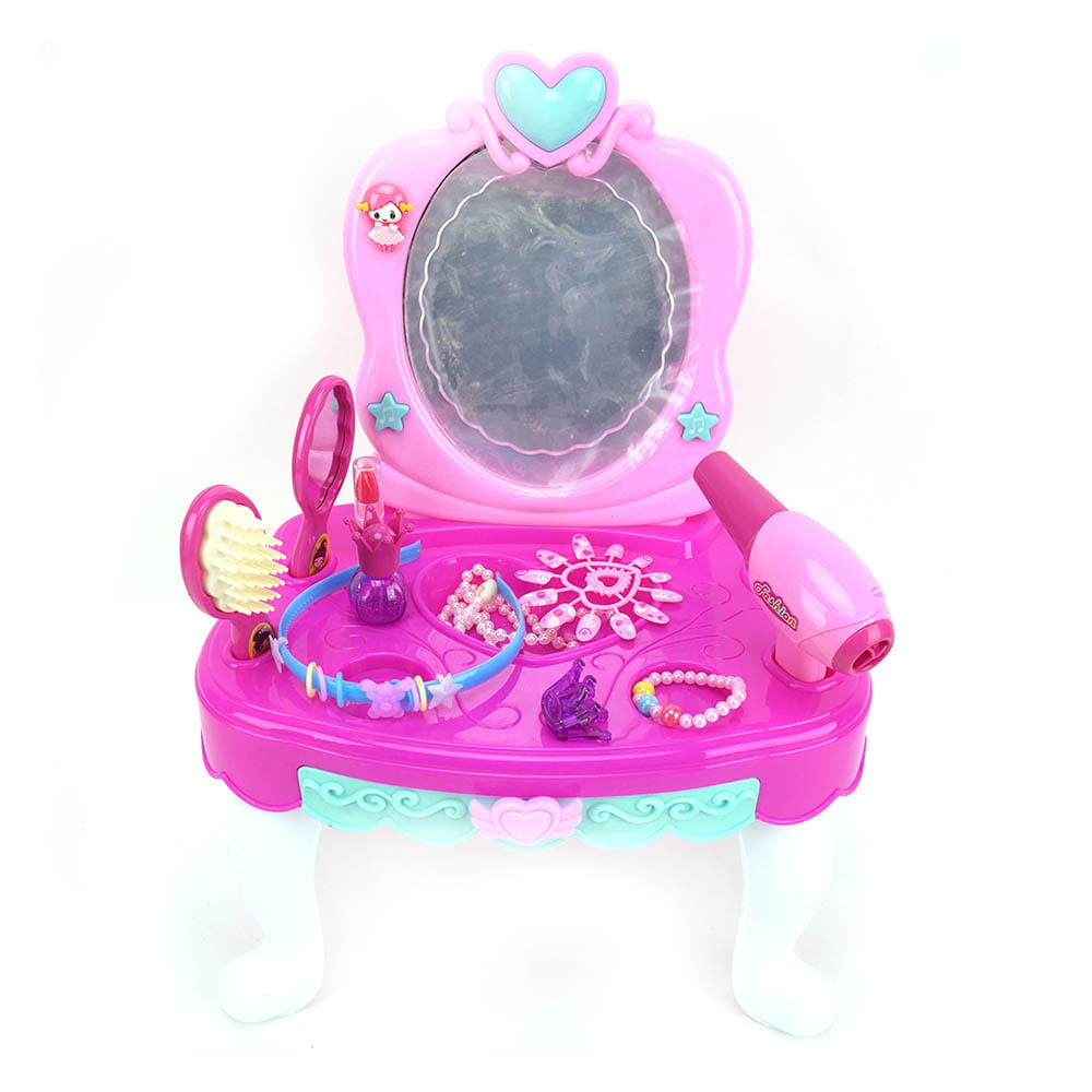 Peinadora Rosada 32 cm x 23 cm x 44 cm