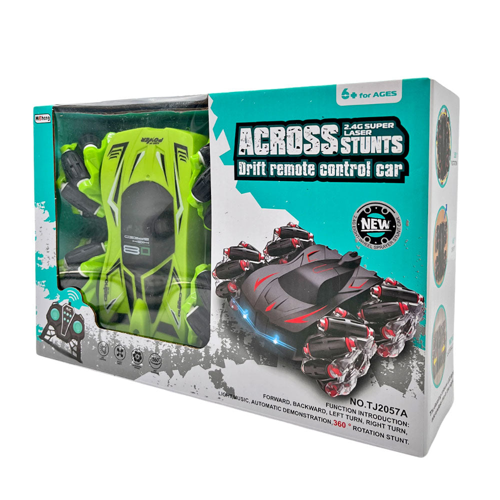 Carro C/Remoto Across 2.4G Super Laser Stunts/Surtido