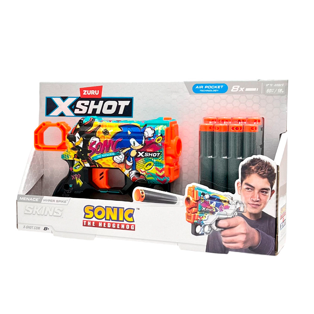 Lanzador Sonic Menace c/8 Dardos / Zuru X-Shot