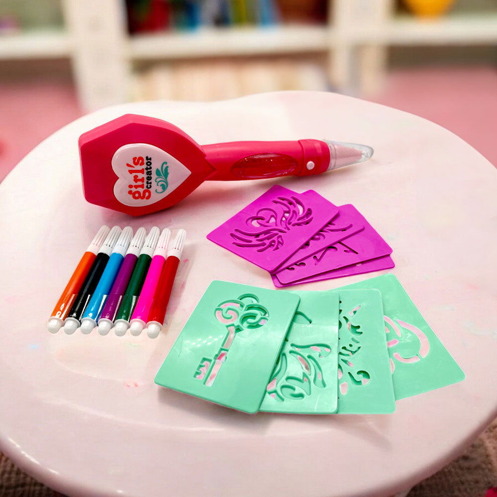 Juego De Tatuajes C/Plumones –