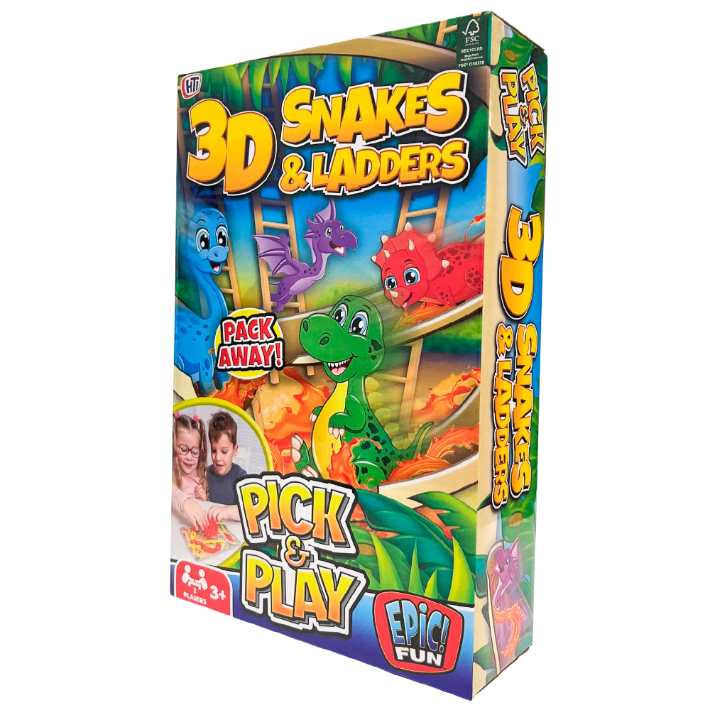 Juego Escaleras Y Serpientes 3D - Juego De Viaje