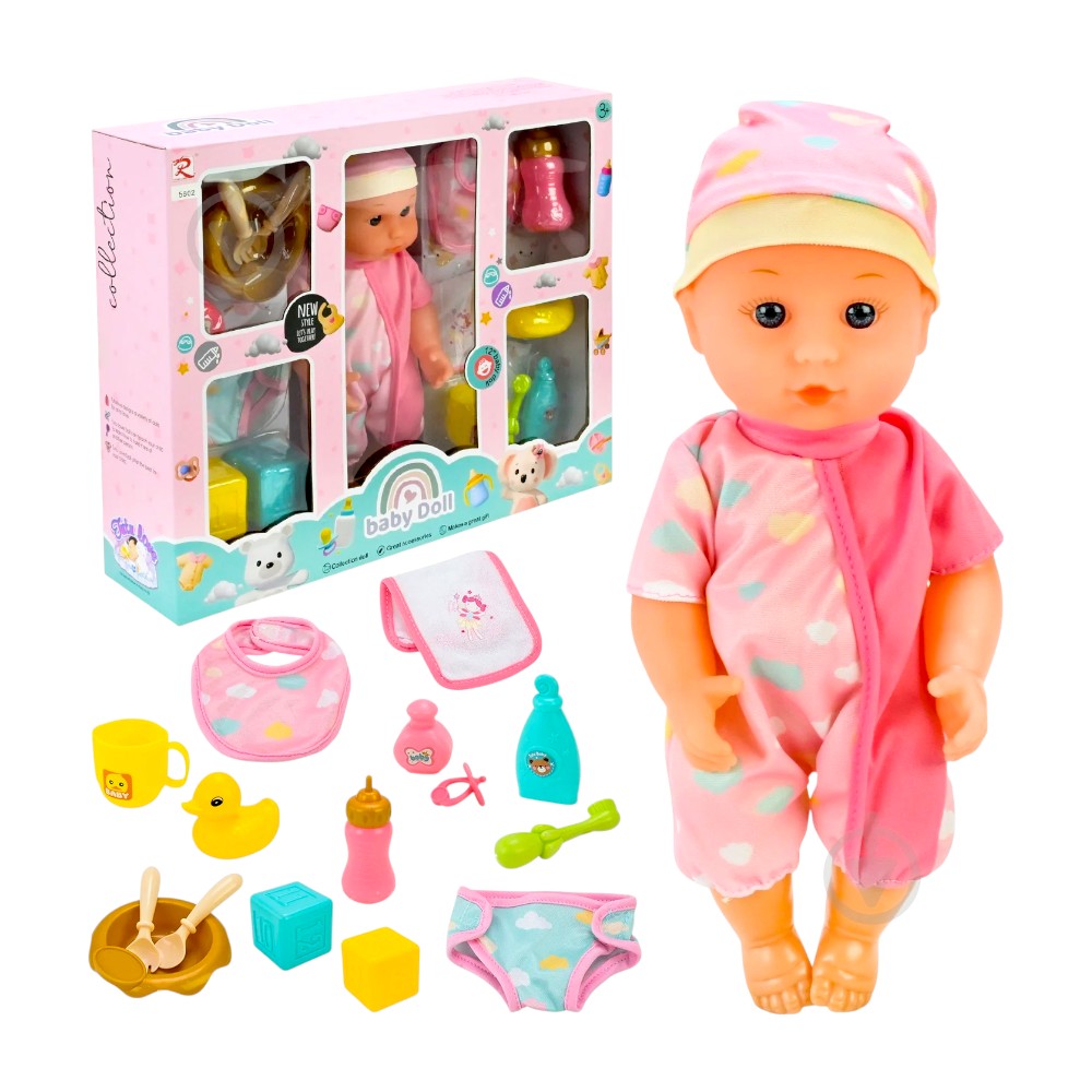Muñeca Bebé 12" con Accesorios / Ronlong