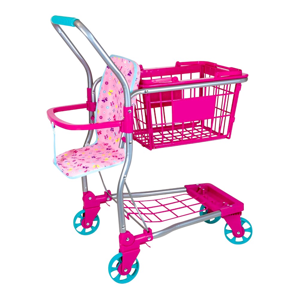 Muñeca Bebé 36 cm con Carro de Compras / Lissi