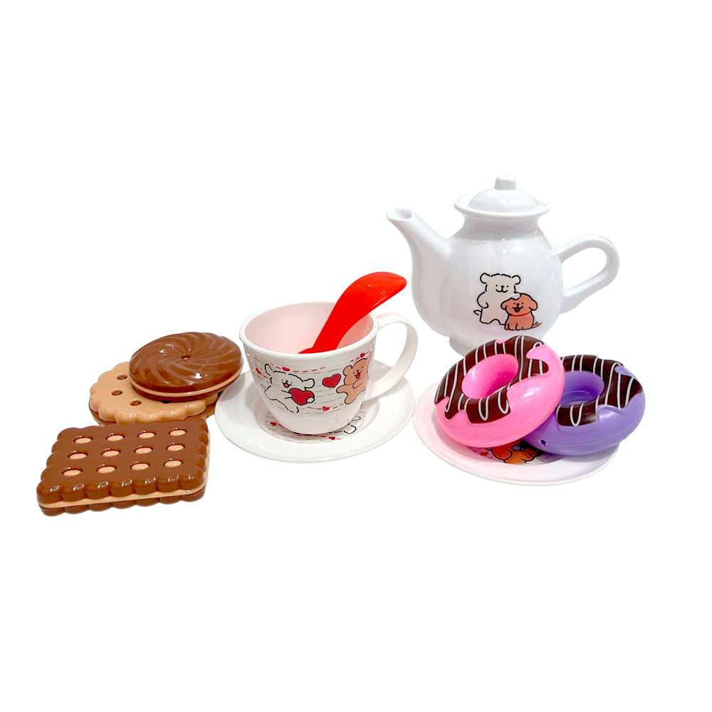 Set My Sweet Dog con tazas y tetera