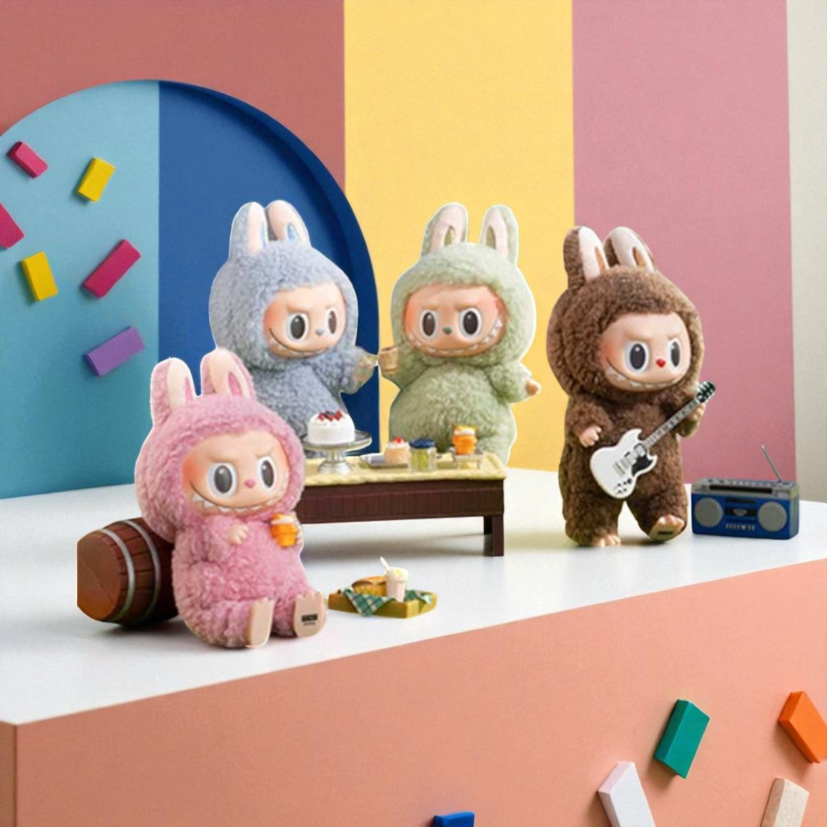 Llavero Labubu Caja Sorpresa Exciting Macaron The Montes Surtido