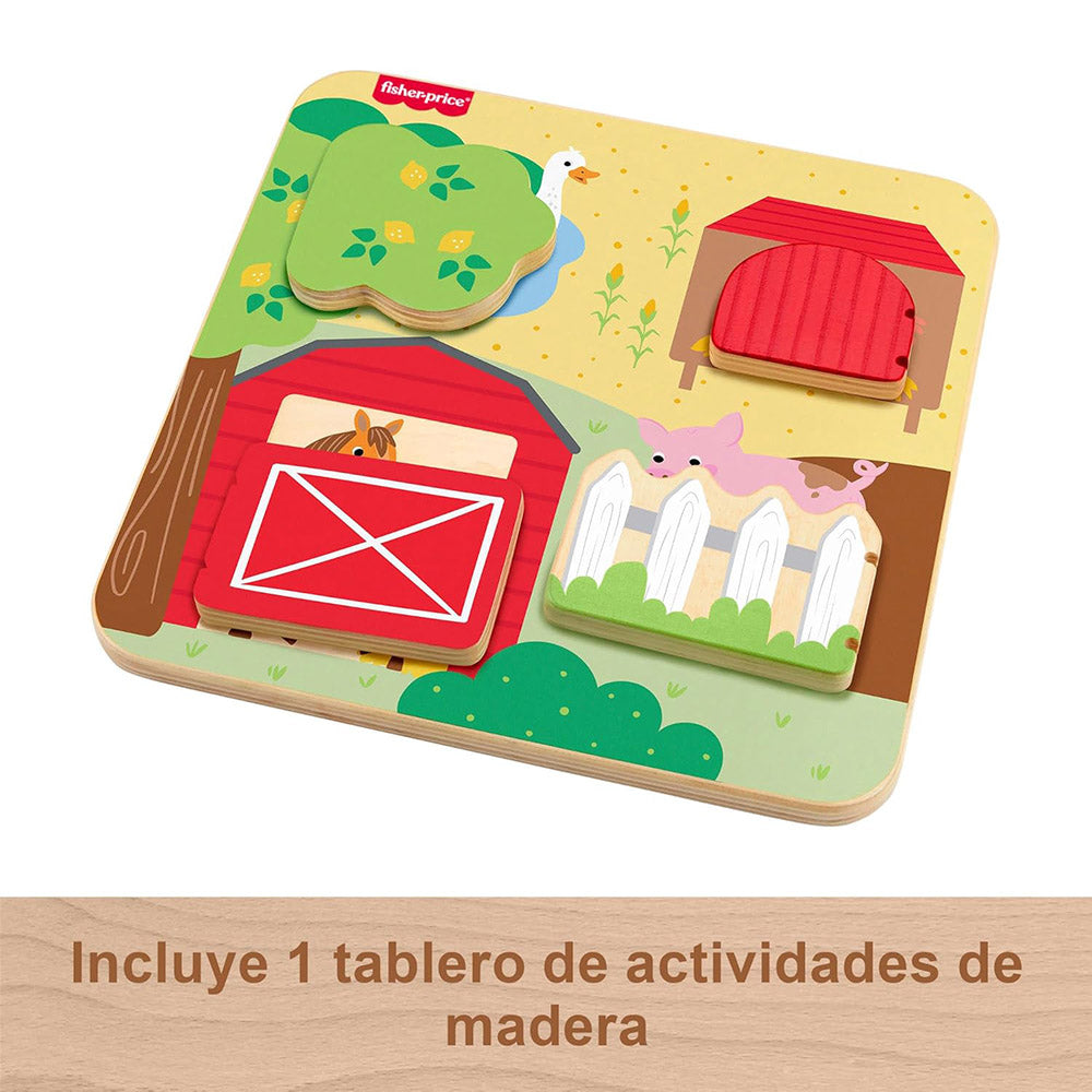 Tablero de Madera Animales de Granja / Fisher-Price
