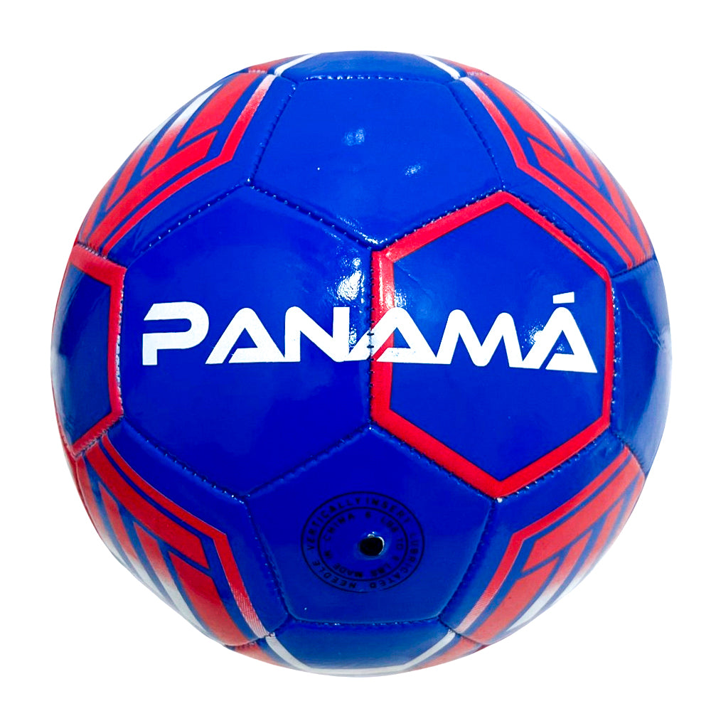 Balón de fútbol N.° 5 Panamá azul tricolor