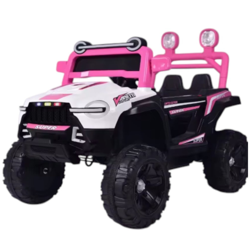 Carro Recargable Jeep Varetti Super Power W/RC Rosa