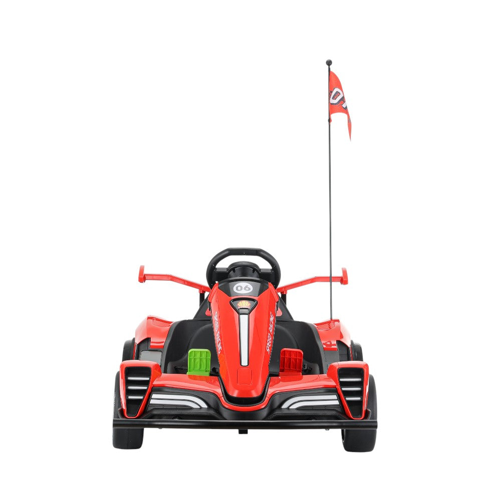 Carro Recargable Go-Kart Rojo 12V Overseas