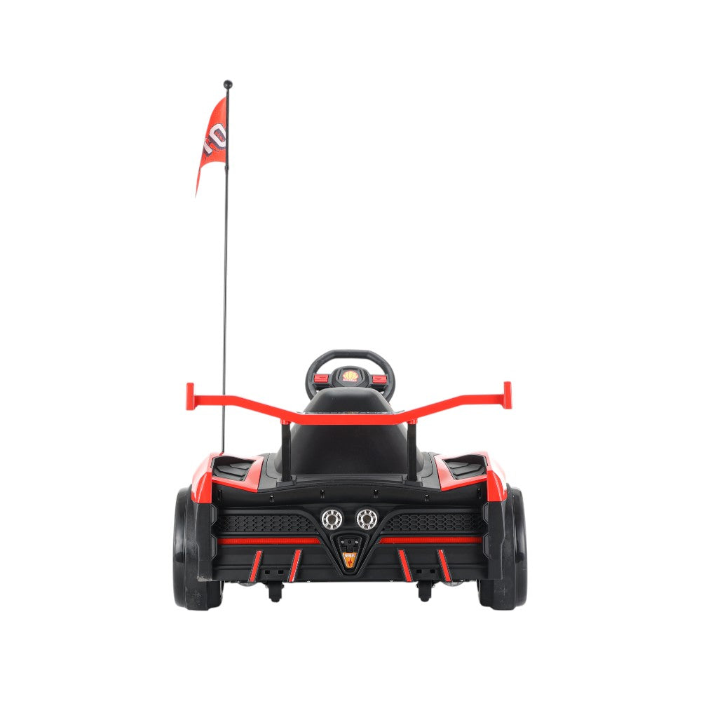 Carro Recargable Go-Kart Rojo 12V Overseas