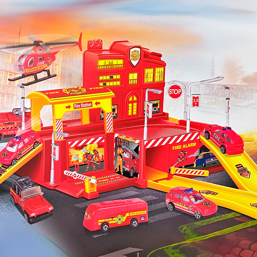 Estacionamiento Bomberos Vehículos Surtidos / Six-Six-Zero