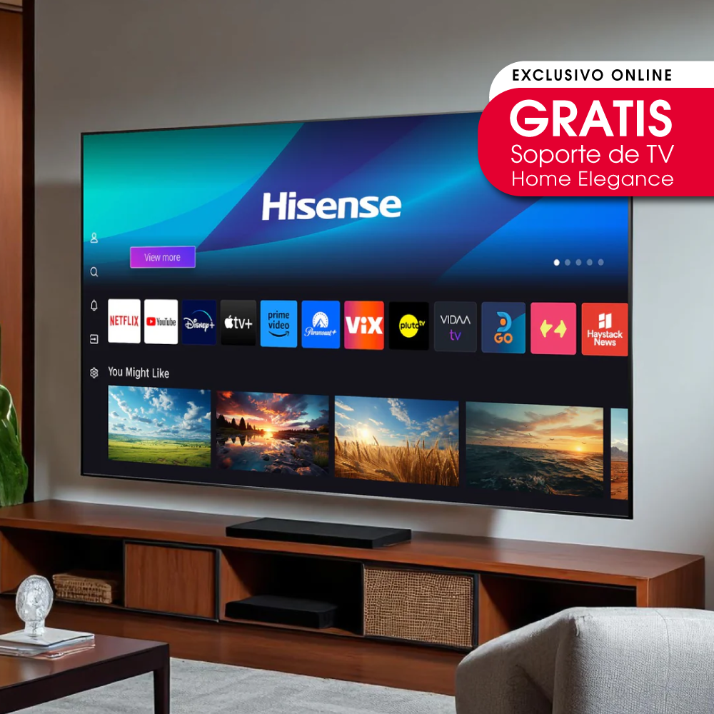 Televisor Hisense de 55" | Smart TV | UHD 4K | 55A6NV