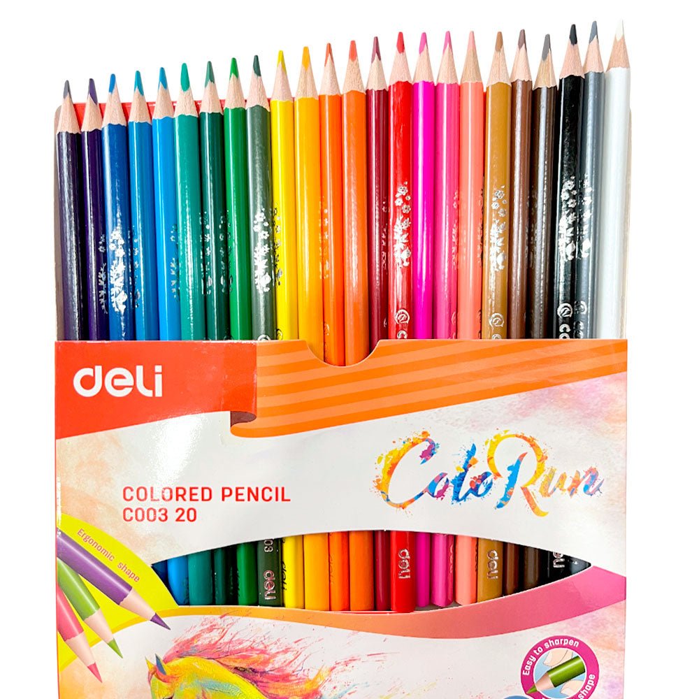 Lápices de Colores Deli de Madera / 24 Unidades - Deli - Titan.com.pa - 6935205308931