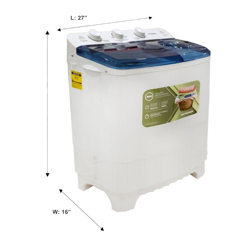 Lavadora Premier Semi - Automática de 6Kg - Premier - Titan.com.pa - 7453064739974