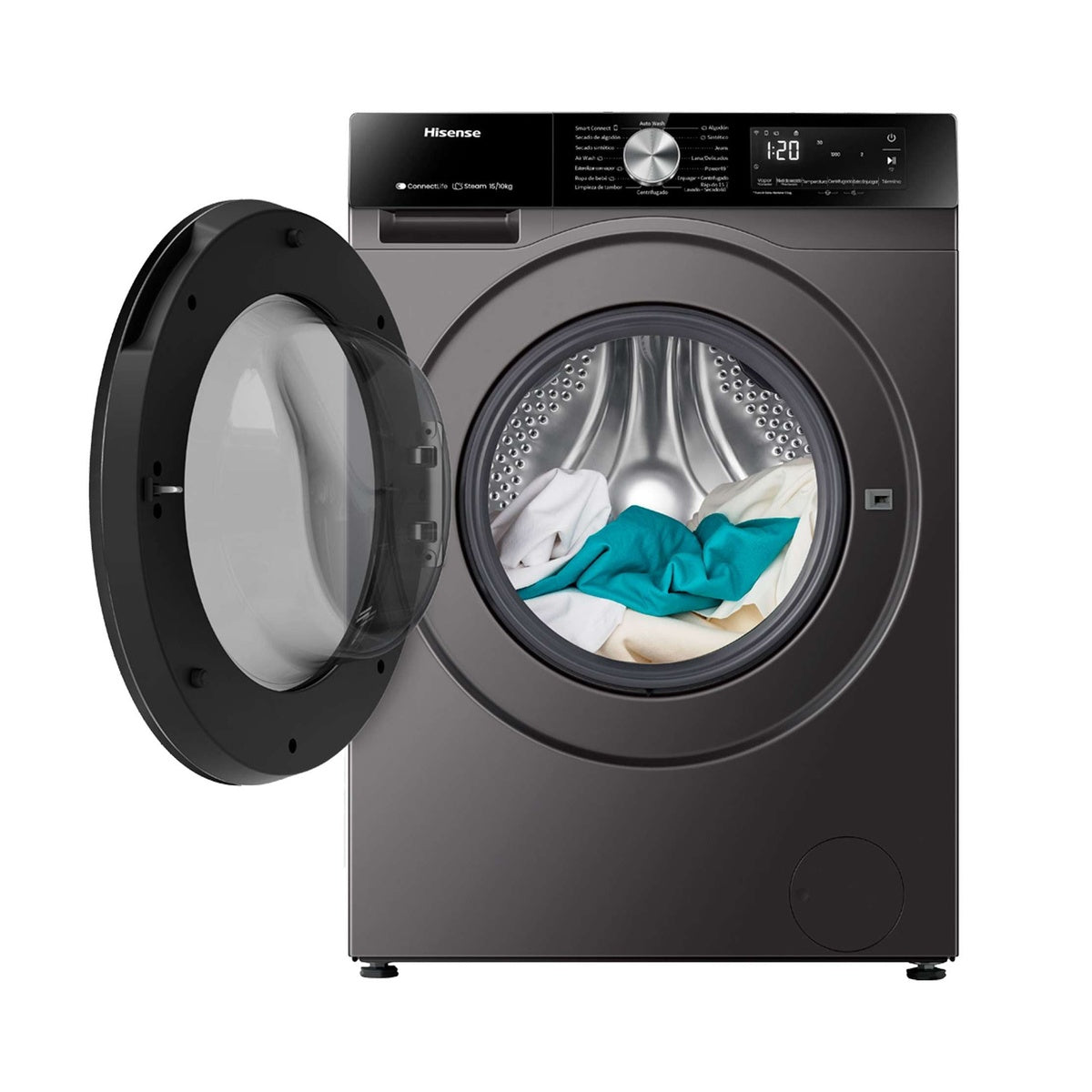 Lavasecadora Hisense 15 kg/10 kg WiFi - HISENSE - 11170870