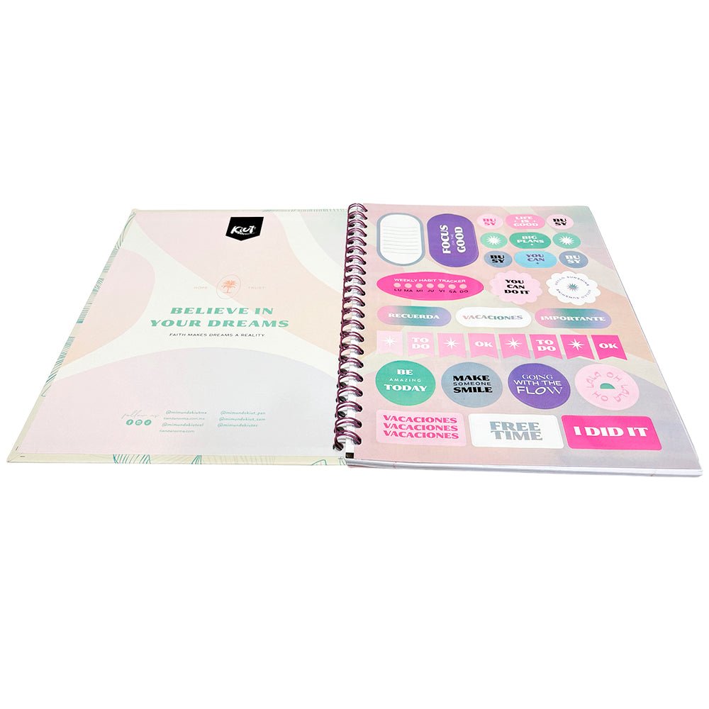 Libreta Con Espiral Doble Norma Kiut / 1 Materia / 160 Páginas / Cuadriculadas - Surtido - Norma - Titan.com.pa - 7702111559141