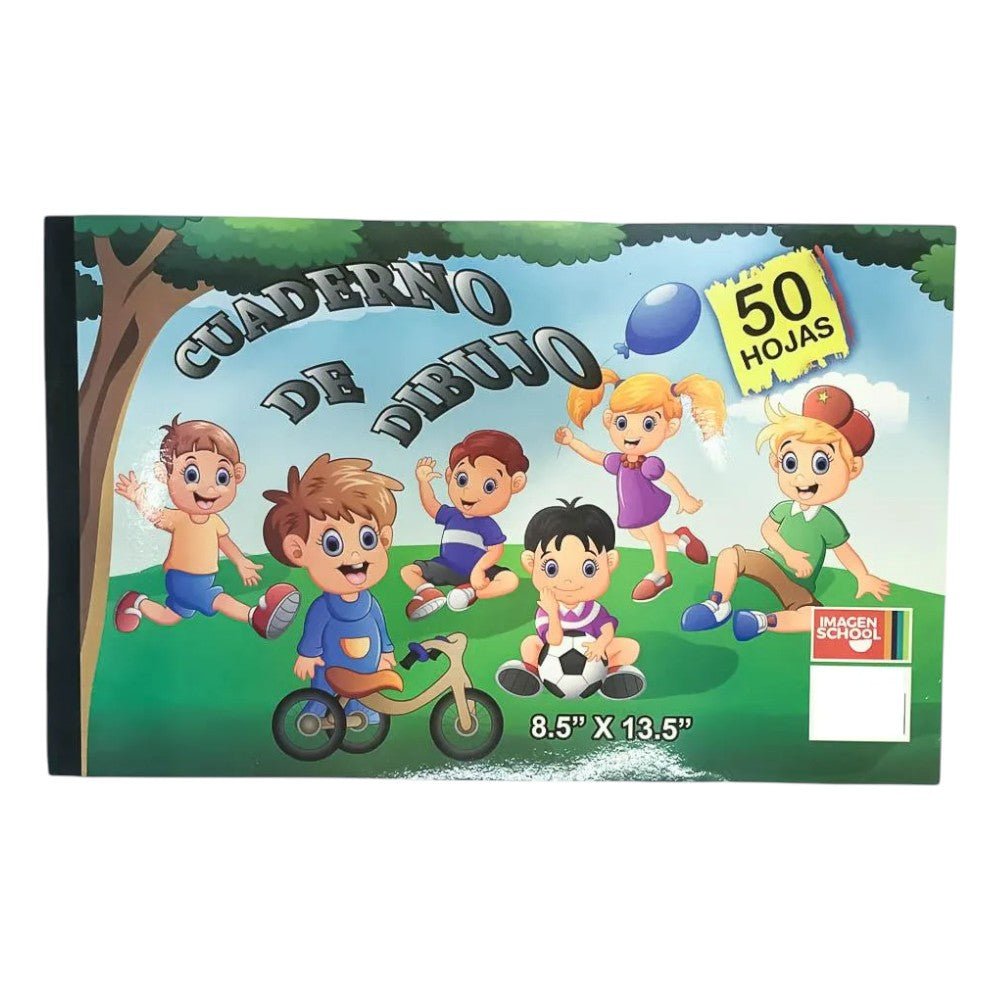 Libreta de Dibujo Imagen School 50 Hojas 8.5" x 13.5" - Imagen School - Titan.com.pa - 9820701510179
