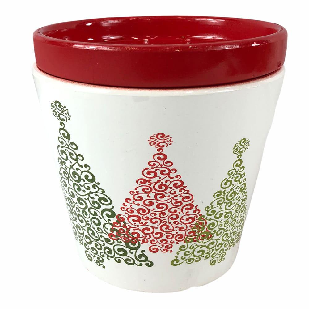 Macetero Miro Christmas de Cerámica 14 cm x 12 cm - Surtido