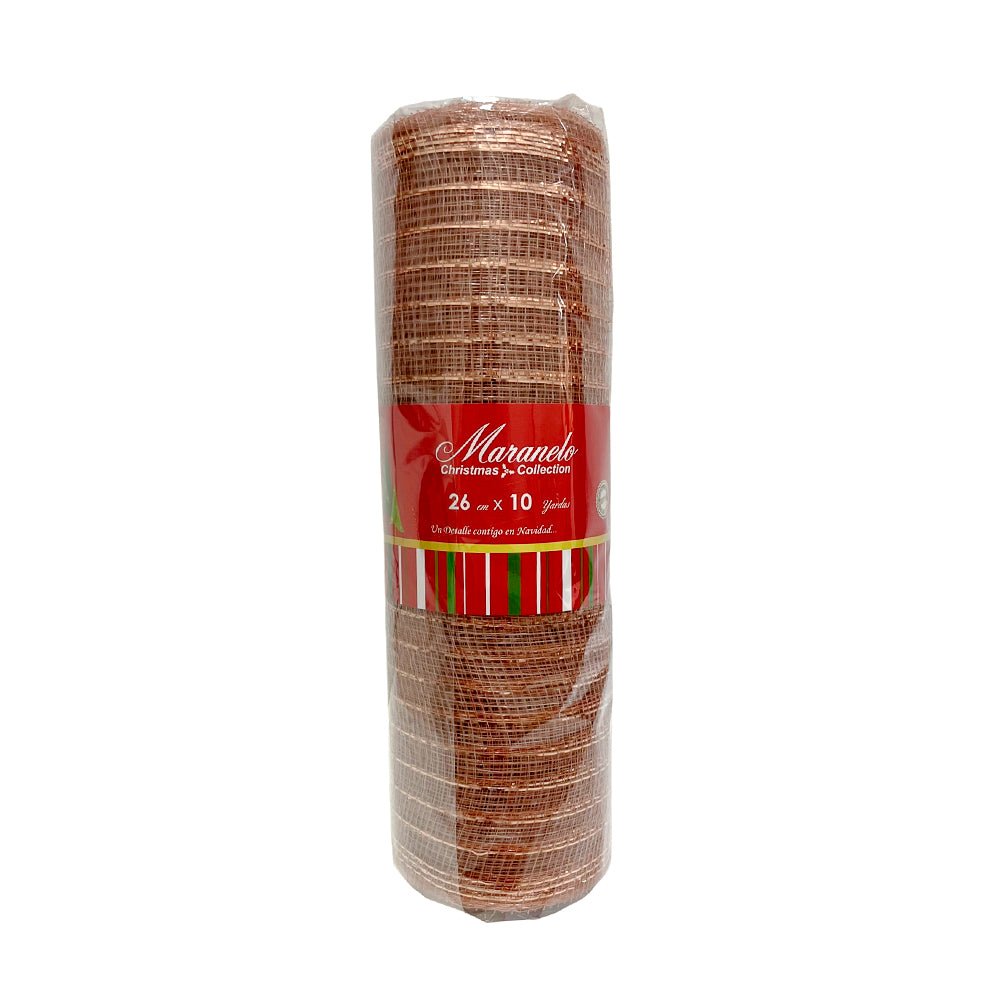 Malla Rose Gold 26 CM/ 10 Yardas - Maranelo Christmas