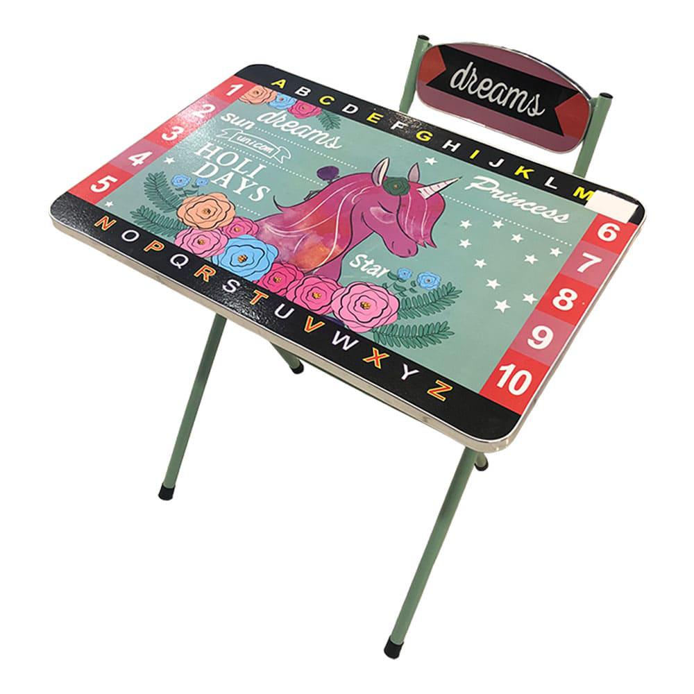 Mesa Lotus C/Silla Unicornio Infantil