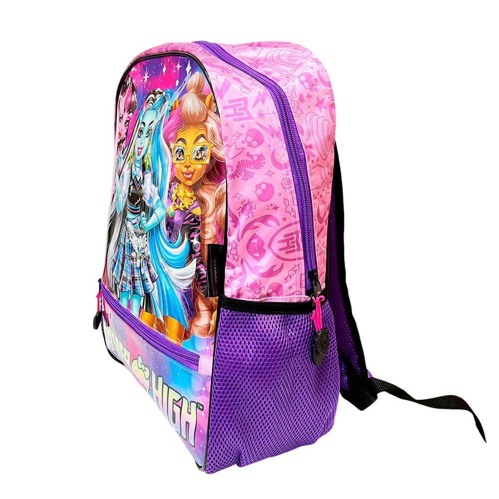 Mochila 16” Monster High Clawdeen Wolf/Frankiesten/Draculaura - Monster High - Titan.com.pa - 7506318474104