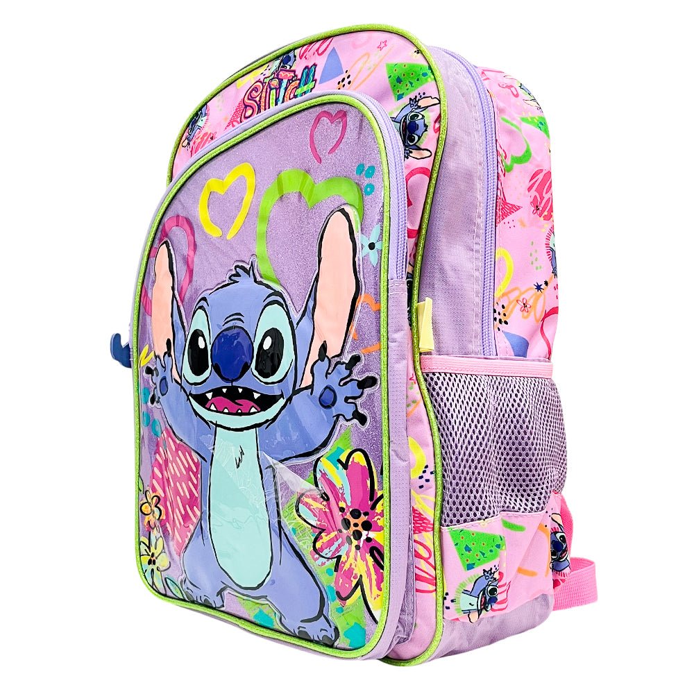 Mochila Escolar Stitch Lentejuela 16" - Stitch - Titan.com.pa - 7450217056902