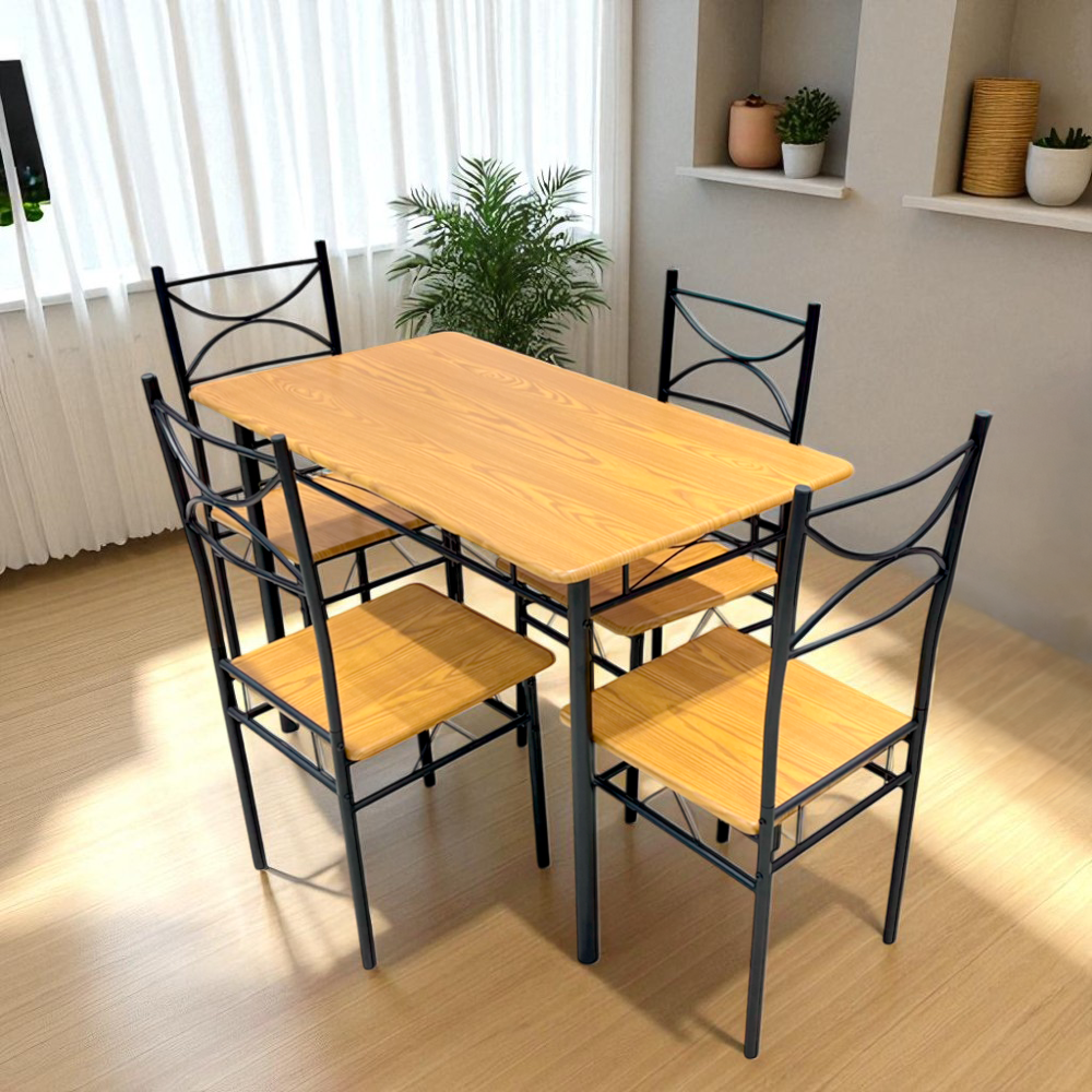 Comedor MDF 4 Puestos Elements Furniture - Cherry