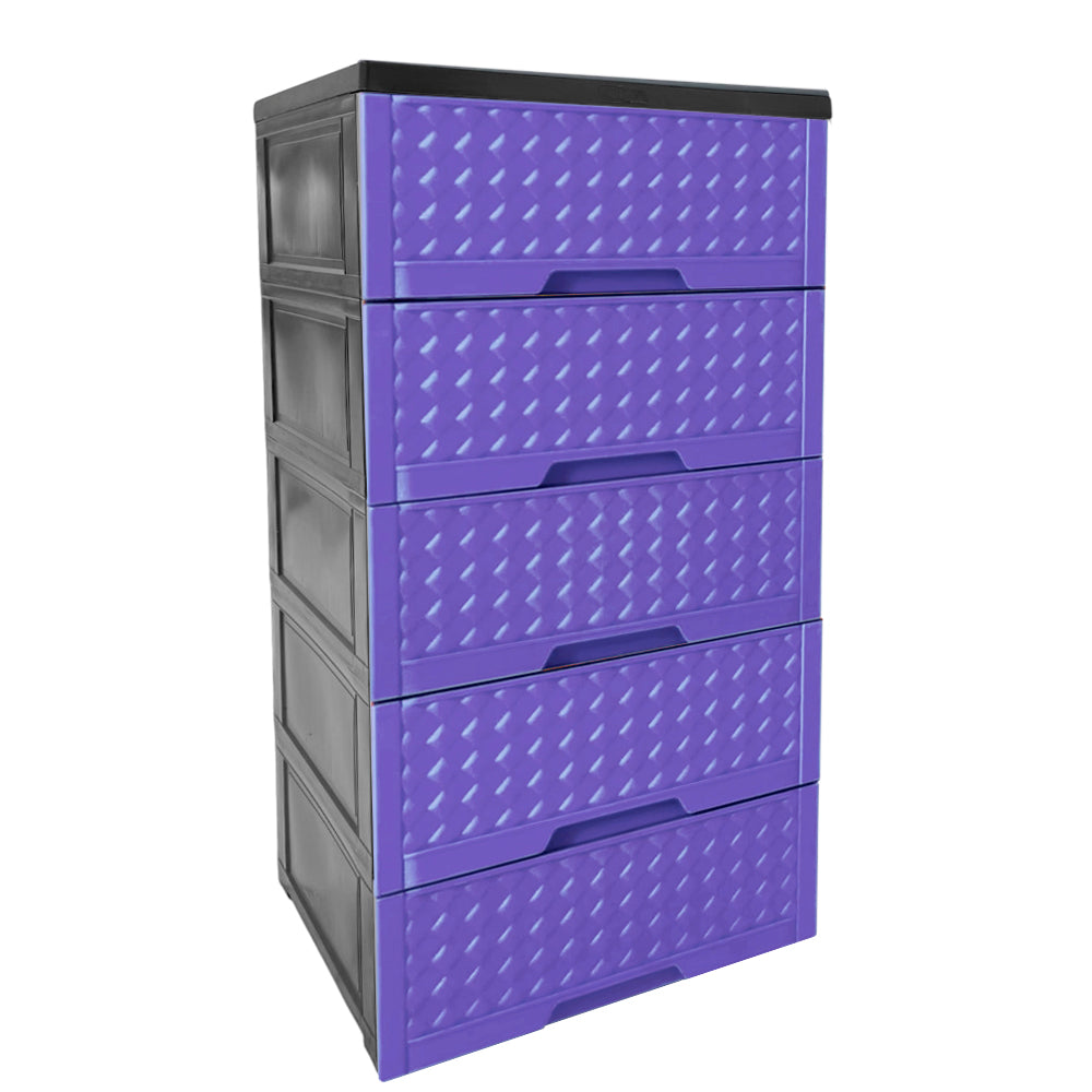 Gavetero Moderno Plastek 5 Gavetas / Morado